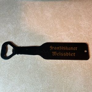 Franziskaner Weissbier Black Metal Vintage Beer Bottle Opener